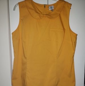 Yellow sleevless shirt